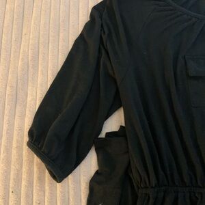 Faded Glory Classic Black Mid-Dress